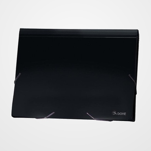 CLASIFICADOR ACORDEON DOHE PP OPACO A4 13 DPTOS. GOMAS NEGRO