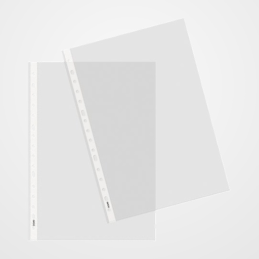 FUNDA MULTITALADRO DOHE BASIC PP 80µ CRISTAL LISO Fº 16 TAL.RFZO. PAQUETE de 100