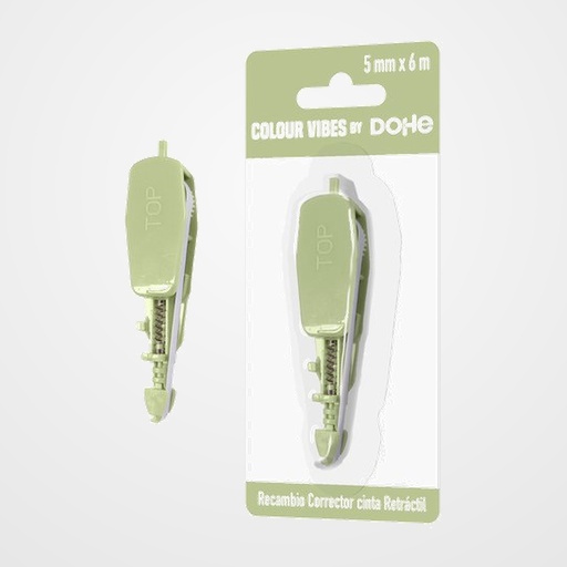 RECAMBIO CORRECTOR CINTA DOHE COLOUR VIBES 5 mm x 6 m VERDE
