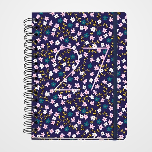 AGENDA ANUAL (2026-27) MIQUELRIUS 18 MESES WIRE-O tapa EXTRA PLUS 4º 156x213 S/V APAIS. LILAC PETITE