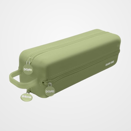 PORTATODO DOHE COLOUR VIBES SILICONA CUADRUPLE con ASA LATERAL VERDE