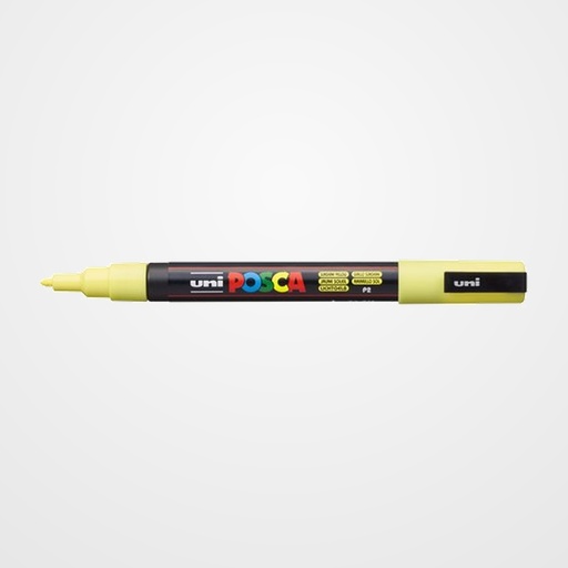 MARCADOR T.OPACA NO PERM. UNI POSCA  0,9 (PC-3M)  AMARILLO SOL