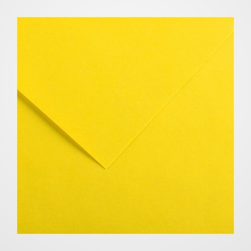CARTULINA 70x100cm CANSON COLORLINE 220g LISO/FINO AMARILLO CANARIO PAQUETE de 25