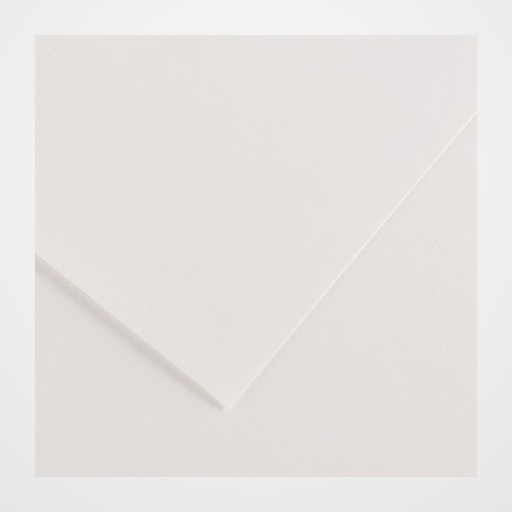 CARTULINA 70x100cm CANSON COLORLINE 220g LISO/FINO BLANCO PAQUETE de 25