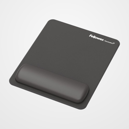 ALFOMBRILLA RATON FELLOWES CON REPOSAMUÑECAS BREYTA NEGRO