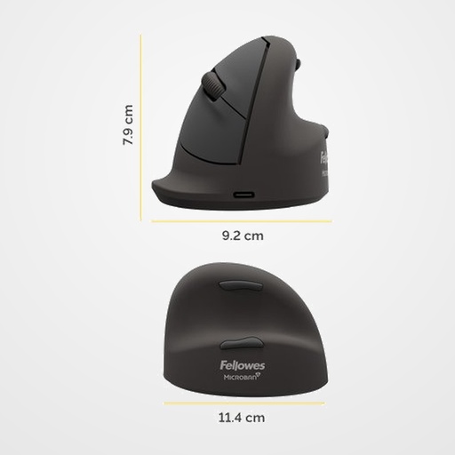 RATON FELLOWES VERTICAL INALAMBRICO BREYTA PLUS TALLA L DIESTRO