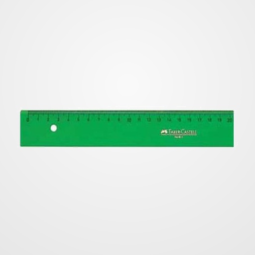 REGLA FABER-CASTELL 20 CENTIMETROS
