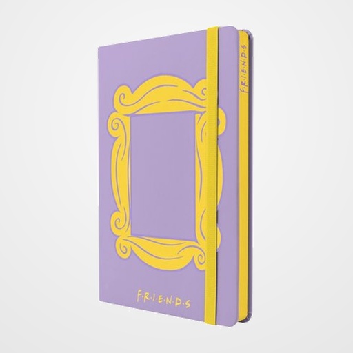 CUADERNO MOOVING TAPA DURA A5 96h 90gr. HORIZONTAL con GOMA FRIENDS SURTIDOS