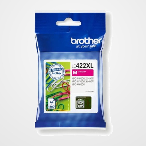 CARTUCHO INKJET BROTHER LC-422XLM MAGENTA MFCJ5340DW, MFCJ5740DW, MFCJ6540DW, MFCJ6940DW (1.500 PAG.)