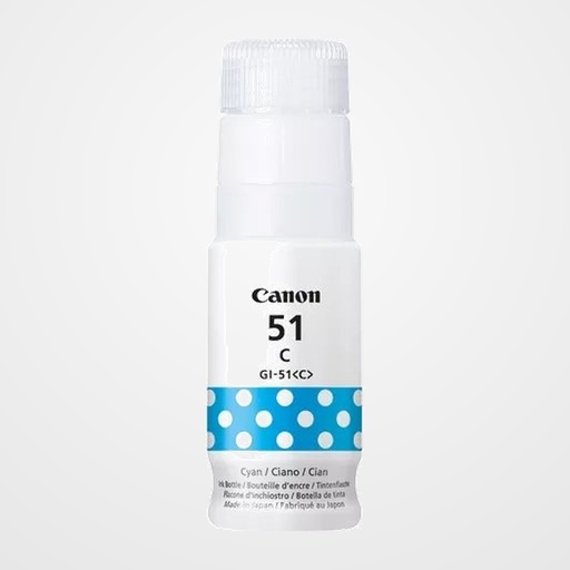 CARTUCHO INKJET CANON GI-51 G1520 G2520 G3520 G3560 BOTELLA CIAN (4546C001)