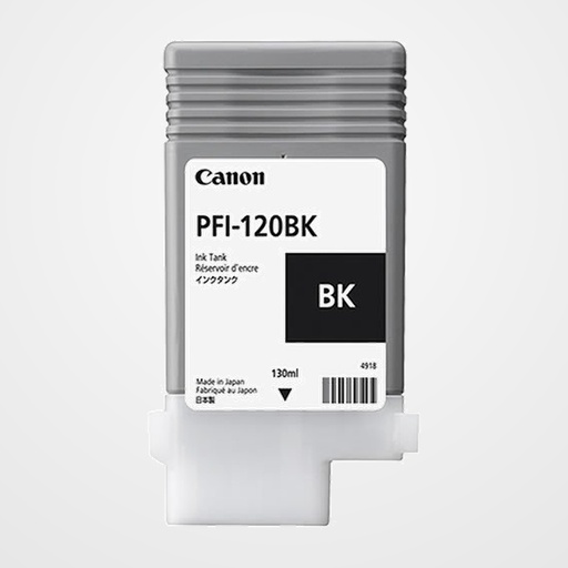 CARTUCHO INKJET CANON PFI-120BK NEGRO TM-200/205/300/305 130 ML (ref. 2885C001)