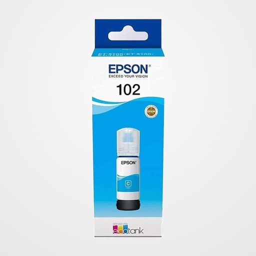 CARTUCHO INKJET EPSON T03R240 Nº102 ECO TANK ET-2700/2750/3700/3750/4750 CIAN 70ML