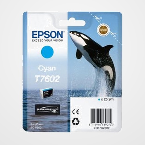 CARTUCHO INKJET EPSON T760240 SURECOLOR SC-P600 CIAN 25.9ML