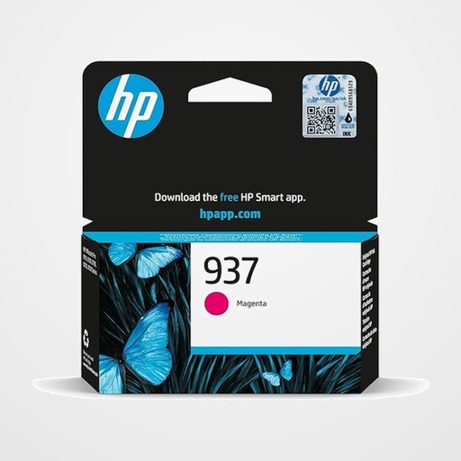 CARTUCHO INKJET HP 4S6W3NE Nº937 OFFICEJET PRO 9110B, 9120 AIO, 9120B AIO, 9130 ALL-IN-ONE, 9130B AIO, 9110B, 9700, 9700E MAGENTA (800 PAGINAS)