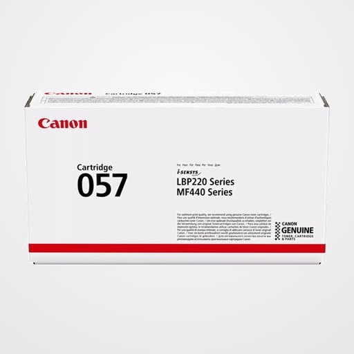 TONER CANON CRG-057 I-SENSYS LBP223 LBP226 MF443 MF445 NEGRO (3009C002) (3.100 PÁG.)