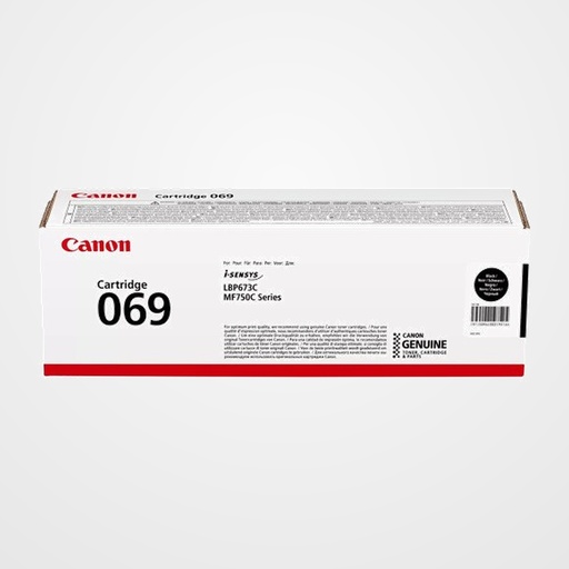 TONER CANON 069BK i-SENSYS LBP673 MF752 NEGRO (5094C002) (2.100 PAG)