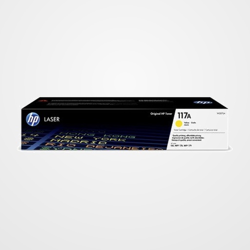 TONER HP Nº 117A W2072A LASERJET COLOR 150A/150NW, MFP 178NW/178NWG/179FNW/179FWG AMARILLO 700 PÁG.