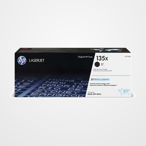 TONER HP Nº 135X W1350X LASERJET M209dw,M209dwe,MFP M234dw,MFP M234dwe,MFP M234sdn,MFP M234sdne,MFP M234sdw,MFP M234sdwe NEGRO 2.400 PÁG.