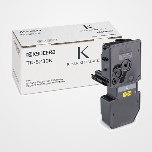 TONER KYOCERA-MITA 1T02R90NL0 TK-5230K ECOSYS M5521CDN/M5521CDW/M5521CDW-KL3/P5021CDN/P5021CDN-KL3/P5021CDW NEGRO (2.600 pág.)