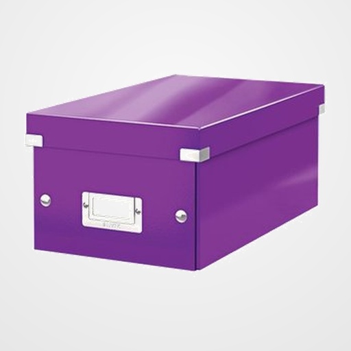 ARCHIVADOR CAJA PARA DVD S LEITZ CLICK&STORE 206x147x352 VIOLETA