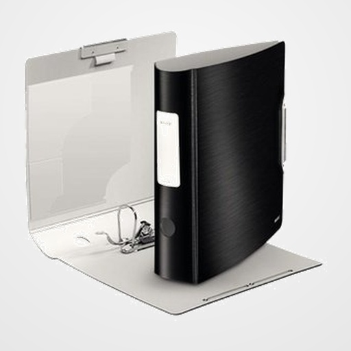 ARCHIVADOR palanca LEITZ STYLE ACTIVE A4 180º 75mm NEGRO SATINADO