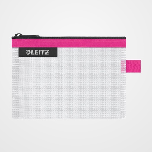 BOLSITA  de VIAJE LEITZ WOW C/CREMALLERA IMPERMEABLE S (14x10.5) FUCSIA