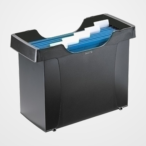 CAJETIN CARPETAS COLGANTES LEITZ PLUS PLASTICO NEGRO