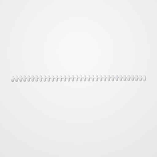 CANUTILLO PLASTICO GBC CLICK 34 anillas paso 3:1 BLANCO 12 mm CAJA de 50