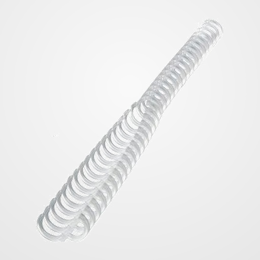 CANUTILLO PLASTICO GBC CLICK 34 anillas paso 3:1 TRANSLUCIDO 8 mm CAJA de 50