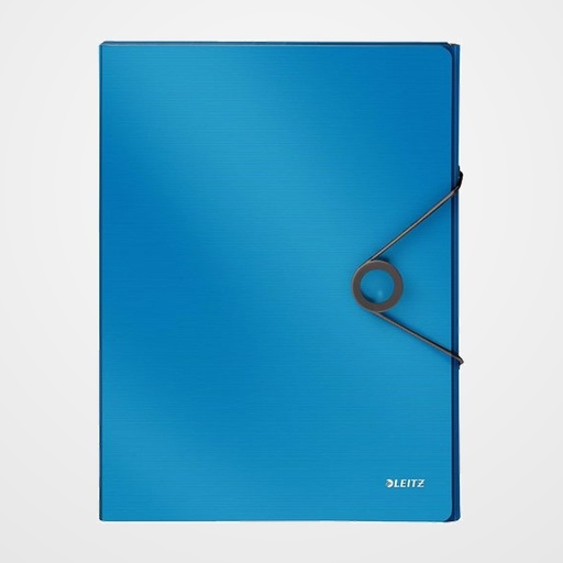 CARPETA de PROYECTOS LEITZ SOLID PP A4 GOMAS 3 cm AZUL