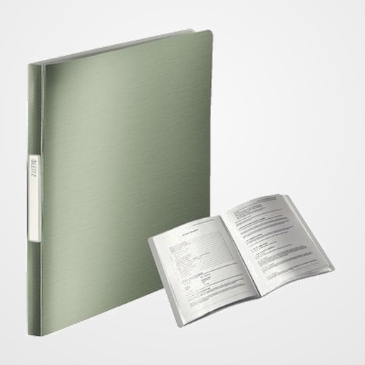 CARPETA FUNDAS (TARIFARIO) LEITZ STYLE A4 PP 20 F. VERDE CELADON