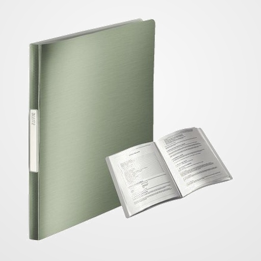 CARPETA FUNDAS (TARIFARIO) LEITZ STYLE A4 PP 40 F. VERDE CELADON