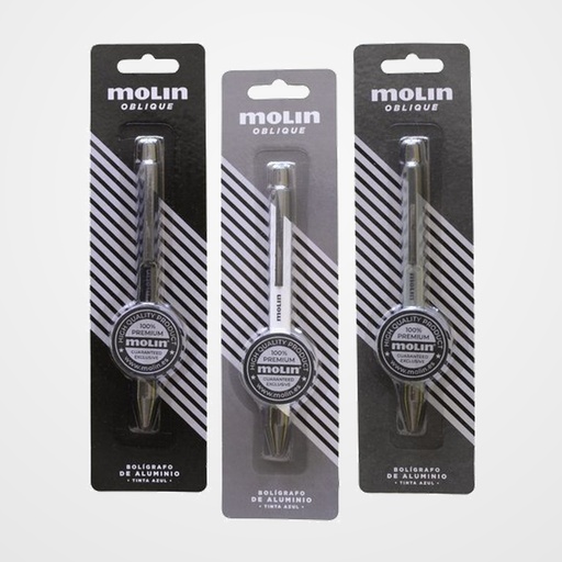 BOLIGRAFO MOLIN OBLIQUE MATE BLISTER DE 1