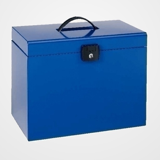 MALETIN CARPETAS COLGANTES ESSELTE HOME-BOX METAL AZUL