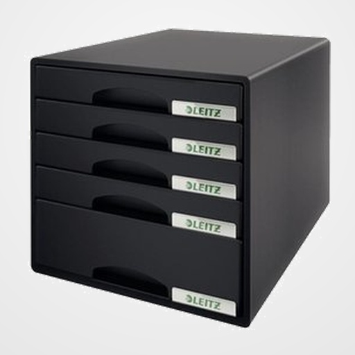 MODULO 5 CAJONES LEITZ NEGRO