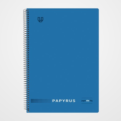 BLOC PAPYRUS UNICLASIC tapa PP Fº 80h CUADRIC.5x5 90g AZUL OSCURO