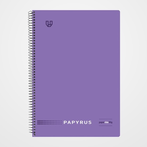 BLOC PAPYRUS UNICLASIC tapa PP Fº 80h PAUTA 3,5 90g VIOLETA