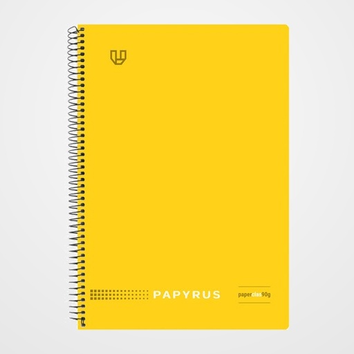 BLOC PAPYRUS UNICLASIC tapa PP 4º 80h PAUTA 3.5 90g AMARILLO