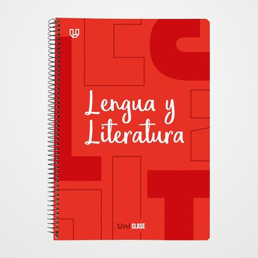 BLOC UNICLASE tapa PP Fº 80h CUAD. 4x4 90g LENGUA Y LITERATURA ROJO