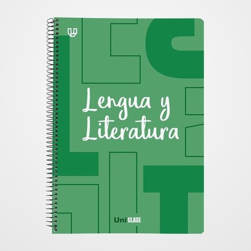 BLOC UNICLASE tapa PP Fº 80h CUAD. 4x4 90g LENGUA Y LITERATURA VERDE