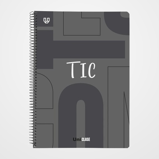 BLOC UNICLASE tapa PP Fº 80h CUAD. 4x4 90g TIC NEGRO