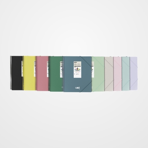 CARPETA FUNDAS (TARIFARIO) GRAFOPLAS ESPIRAL PP RIGIDO MAXIPLAS LIKE 3 A4 20 F. SURTIDO