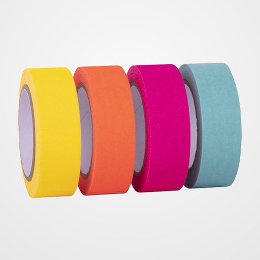 CINTA ADHESIVA APLI DECORADA FLUOR PACK de 4