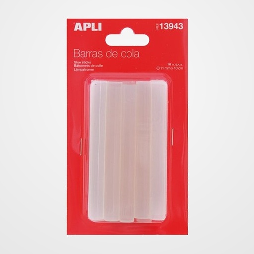 COLA TERMOFUSIBLE en BARRA APLI 11mm blister de 10