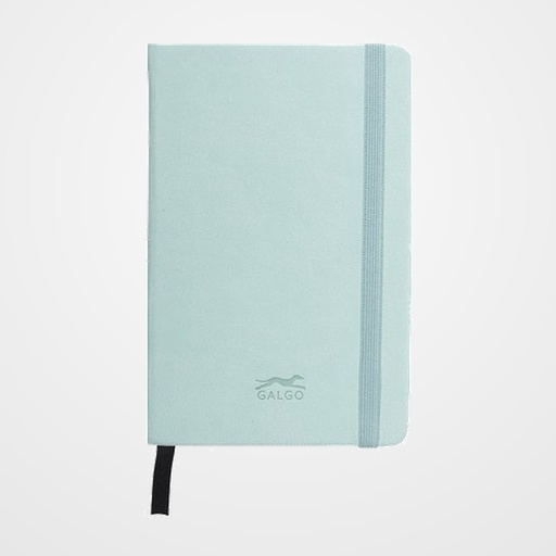 CUADERNO NOTAS GRAFOPLAS GALGO con GOMA A6 80h 100g CUADRICULA 5x5 VERDE CLARO