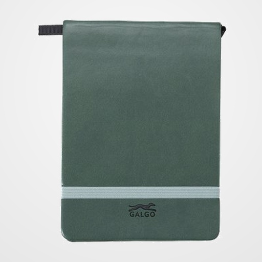 CUADERNO NOTAS GRAFOPLAS GALGO con GOMA 105X148 80h 100g LISO VERDE OSCURO