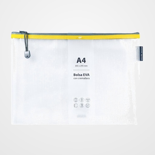 DOSIER SOBRE GRAFOPLAS CREMALLERA EVA-BAG A4 AMARILLO