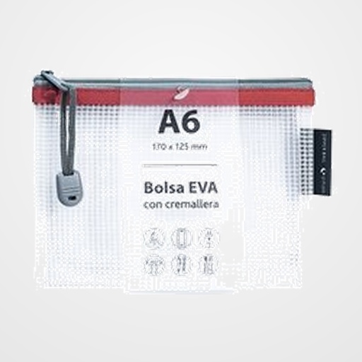 DOSIER SOBRE GRAFOPLAS CREMALLERA EVA-BAG A5 ROJO