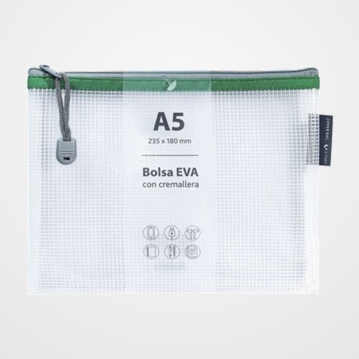 DOSIER SOBRE GRAFOPLAS CREMALLERA EVA-BAG A5 VERDE
