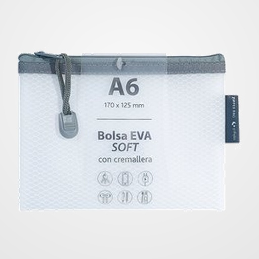DOSIER SOBRE GRAFOPLAS CREMALLERA EVA-BAG A6 MATE BLANCO